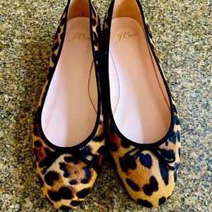 J. Crew Kiki Leopard Ballet Flats 8M